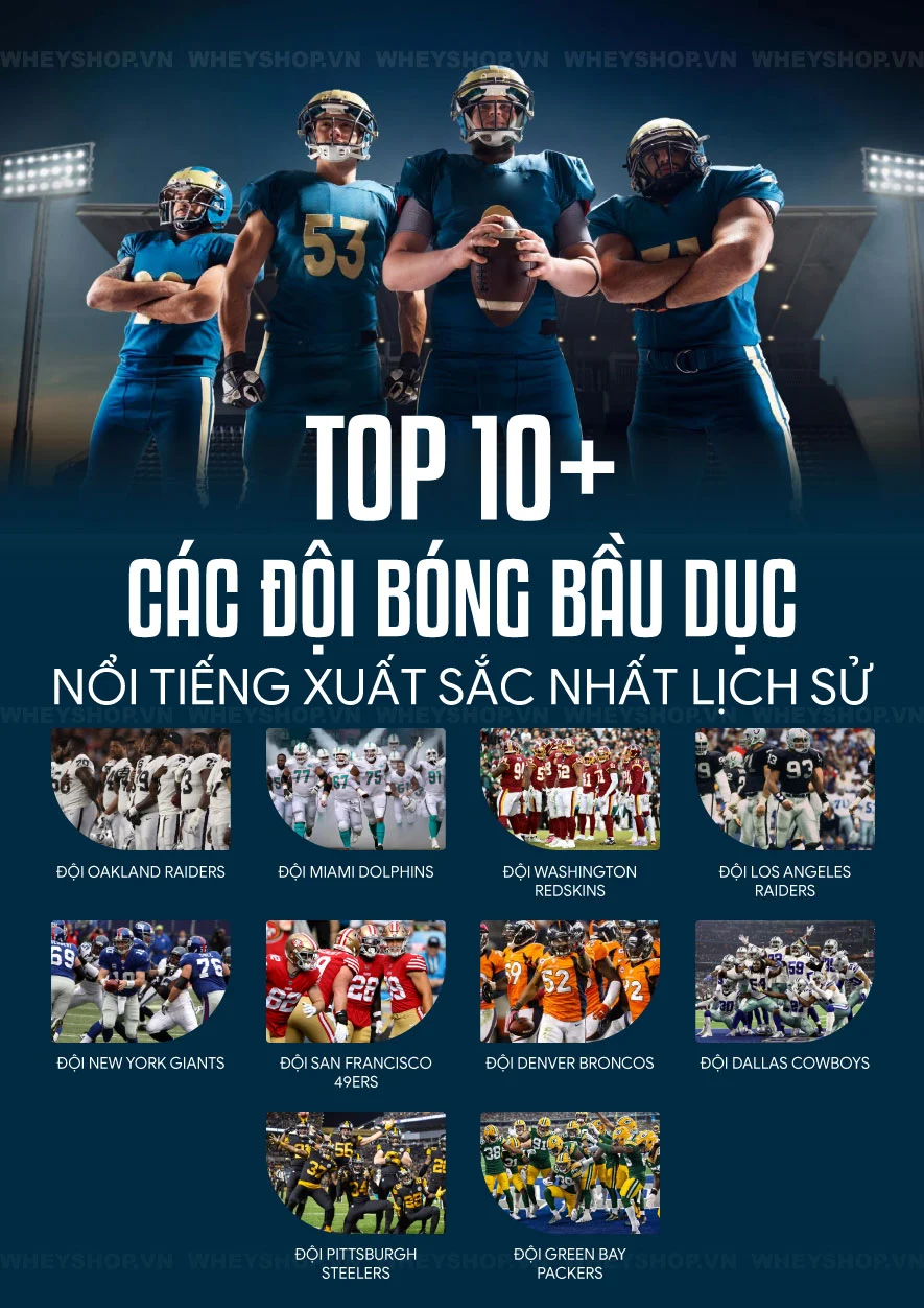 Giới Thiệu các Đội Bóng Bầu Dục Nổi Tiếng